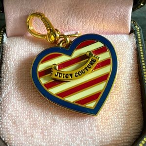 Juicy Couture nautical heart charm YJRU1657 rare vintage tagged box